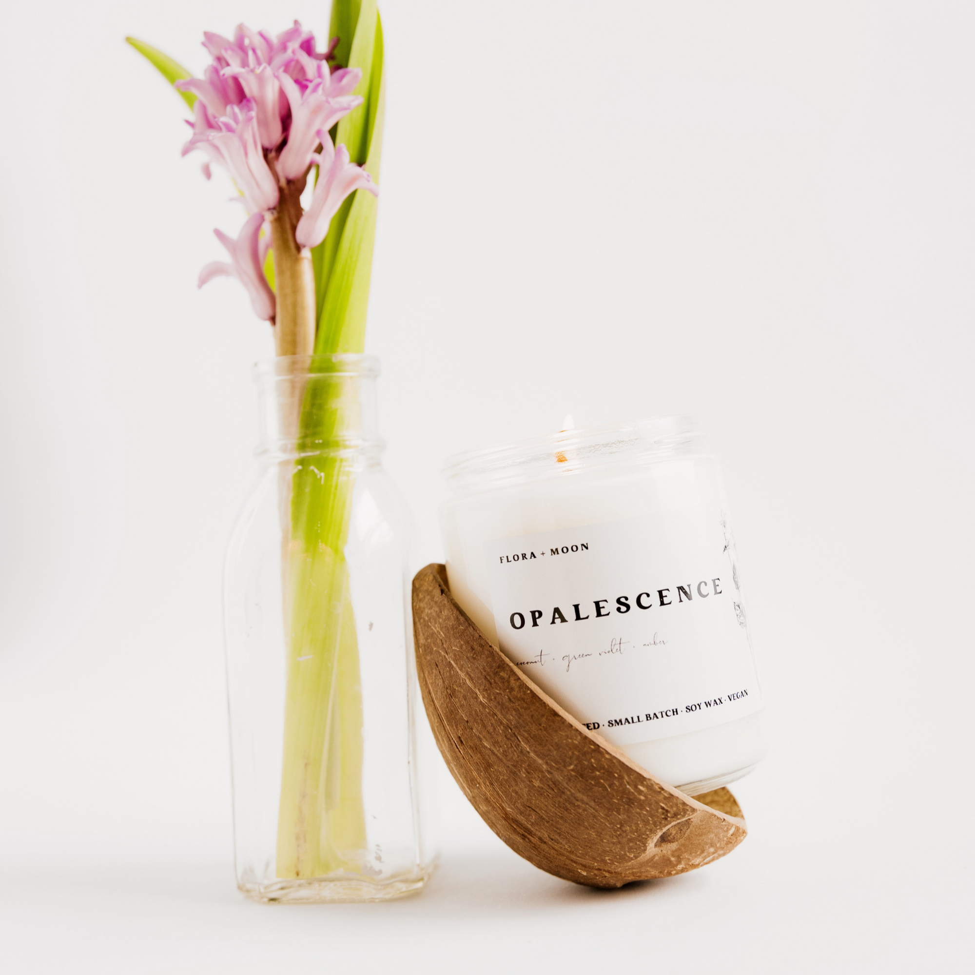 Opalescence | coconut + green violet + amber