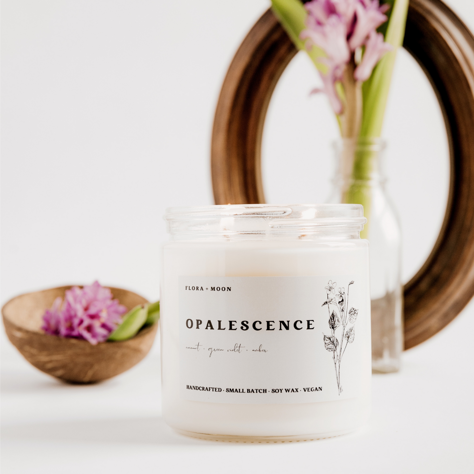 Opalescence | coconut + green violet + amber